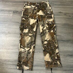 Cargo Pants Mens 31x31 Brown Camo Canvas Relaxed Straight Leg Workwear Hunting